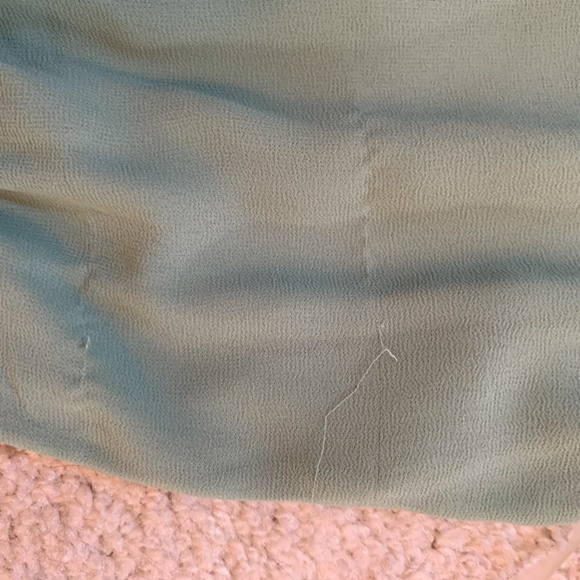 Lush Sage High Neck Pleated Dress (Size: XS) - Picture 6 of 7